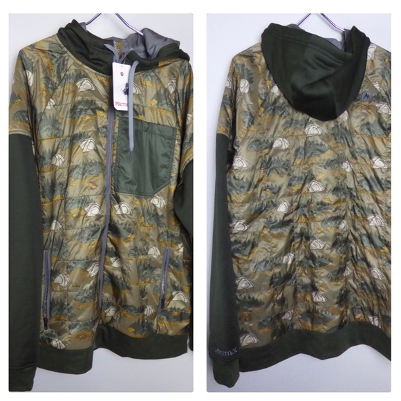Marmot Martis Peak Hoodie Camping Camo NWT Hoody - Picture 13 of 13